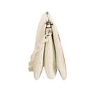 Side shot of white handbag