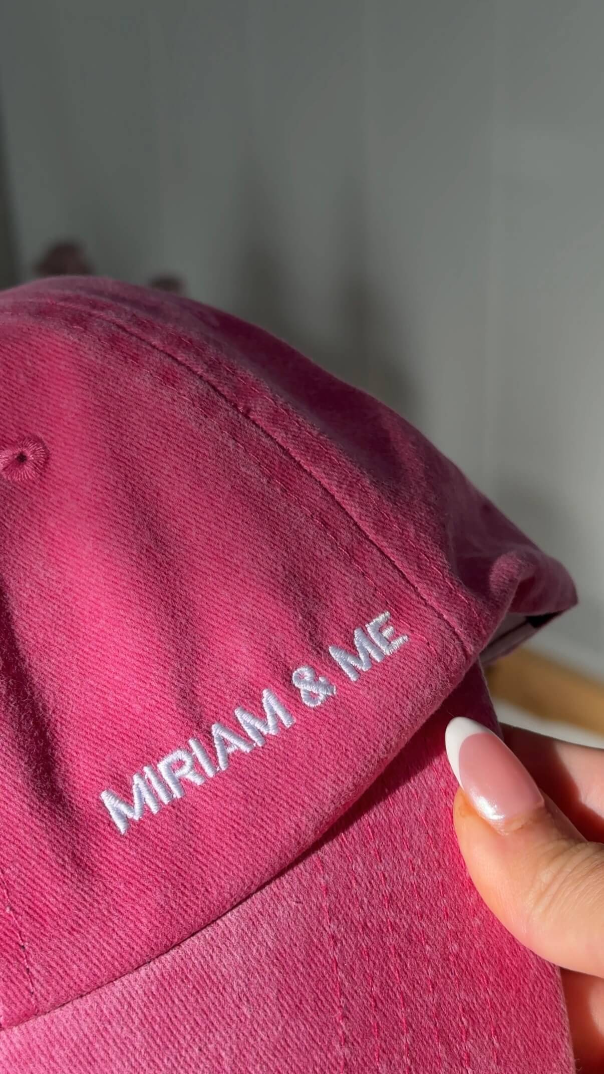 Mary logo cap pink あんどまりー② Mary logo cap pink あんどまりー andmary Mary logo cap beige